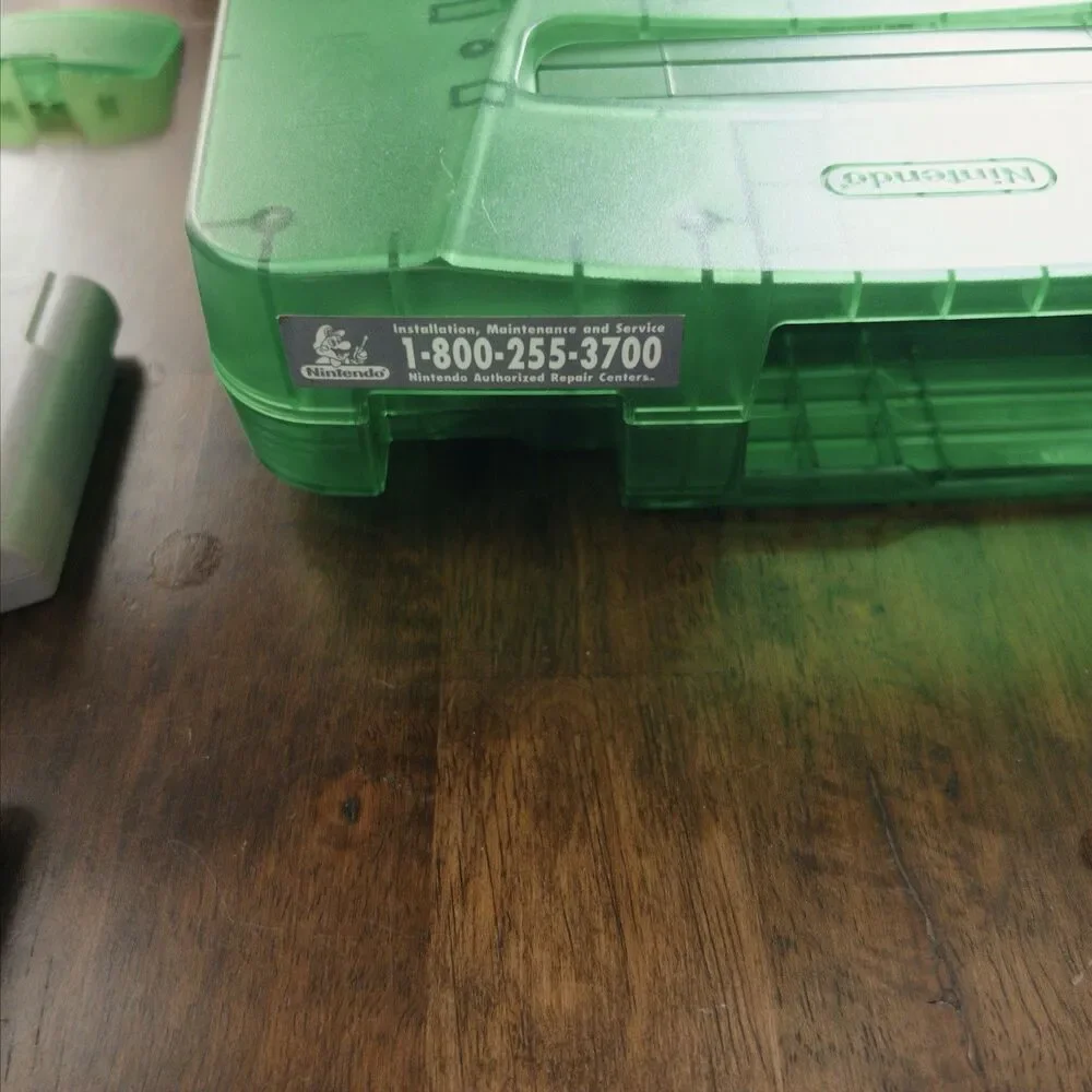 Nintendo 64 N64 Jungle Green Console, Controller, Games, Expansion Pak Cleaned